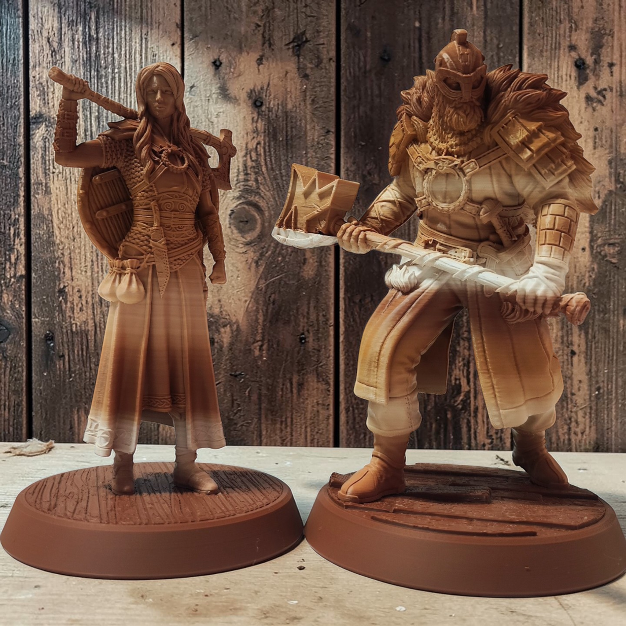 Viking Savaşçı Çiftler 3D FDM Baskı